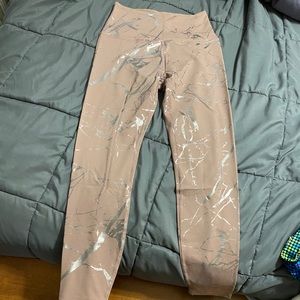 Mauve marble leggings